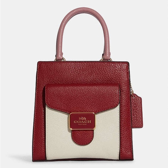 Coach Red and Pink Mini Bag - Picture 1 of 14